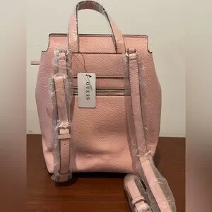 Guess | Bags | Guess Pink Backpack With Foldover Flap And  display picture 1